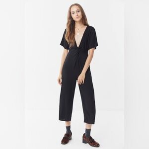 NWOT MINKPINK Plunging Twist-Front Jumpsuit